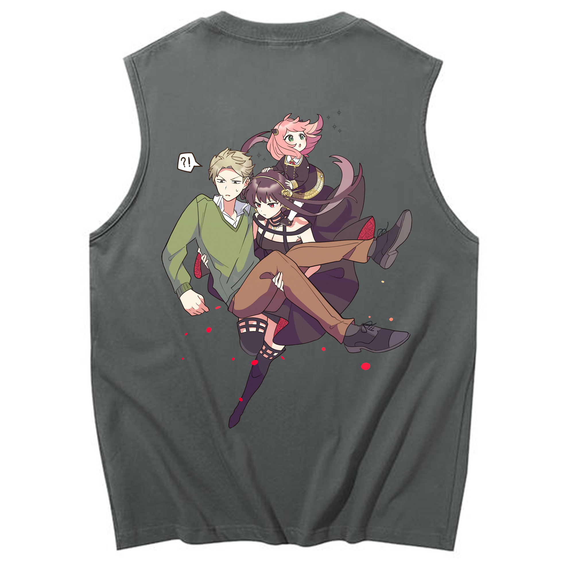 （画像用） SPY×FAMILY间谍家家酒 コットン100％タンクトップ（背面プリント）